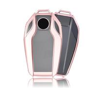 Custodia protettiva per chiave auto Moda TPU Auto Chiave A Distanza Copertura Cassa Borsette Per BMW 1 3 5 7 Serie X1 X3 X4 X5 F10 F15 F16 F20 F30 F18 F25 M3 M4 E34 Accessori(Blanc)