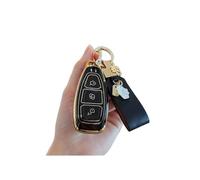 Custodia Protettiva per Chiave Elettronica, Accessori in TPU, Custodia per Chiave Telecomando Auto, per Focus 3 4 ST, Fiesta, Fusion, Kuga, Ecosport, Mondeo MK3 MK4 (Nero)