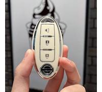 Custodia protettiva per chiave elettronica dell'auto, accessorio per Nissan Qashqai Juke J10 J11 X-Trail T32 T31 (bianco C)