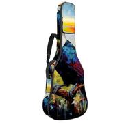 Custodia protettiva per chitarra acustica da 40/41/42 pollici, custodia impermeabile con tasche multiple, bellissimo tucano, Multicolore, 42.9x16.9x4.7 in, Borsa per chitarra