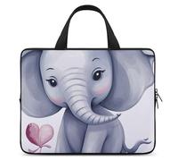 Custodia protettiva per computer portatile da 10 pollici con elefante carino da 10 pollici, custodia protettiva per computer portatile o tablet