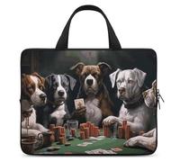 Custodia protettiva per computer portatile da 13 pollici con cani da poker da 13 pollici, custodia protettiva per computer portatile o tablet