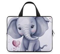 Custodia protettiva per computer portatile da 13 pollici con elefante carino da 13 pollici, custodia protettiva per computer portatile o tablet
