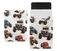 Custodia protettiva per computer portatile da 14 pollici, impermeabile, sottile, per tablet e notebook, motivo: Monster Cars vintage