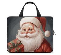 Custodia protettiva per computer portatile da 15", con Babbo Natale, ultra sottile, leggera e impermeabile, in neoprene resistente, con cinghia da polso