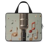 Custodia protettiva per computer portatile da 17 pollici con microfono con nota musicale da 17 pollici Custodia protettiva per computer portatile o tablet