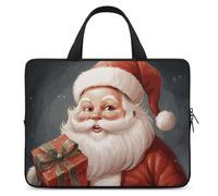 Custodia protettiva per computer portatile da 17", ultra sottile, leggera e impermeabile, in neoprene resistente, con motivo Babbo Natale
