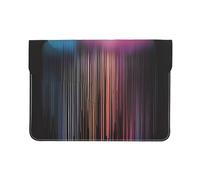 Custodia protettiva per computer portatile in pelle PU da 13 pollici con arcobaleno colorato per MacBook, borsa sottile per computer da viaggio quotidiano