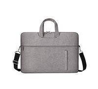 Custodia protettiva per computer portatile, in tessuto Oxford, con tracolla, resistente agli schizzi d'acqua, Grigio