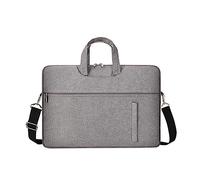 Custodia protettiva per computer portatile, in tessuto Oxford, con tracolla, resistente agli schizzi d'acqua, Grigio