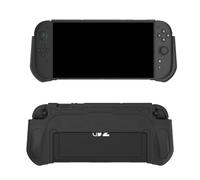 Custodia protettiva per console Switch 2, cover in TPU monopezzo con design agganciabile, guscio sottile antiurto compatibile con Dock Station NS 2, accessori da gioco antigraffio (nero)