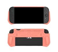 Custodia protettiva per console Switch 2, cover in TPU monopezzo con design agganciabile, guscio sottile antiurto compatibile con Dock Station NS 2, accessori da gioco antigraffio (arancione)