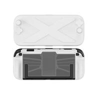 Custodia protettiva per console Switch 2, protezione a 360° con design antipolvere, guscio rigido in PC + morbido paraurti in TPU per Switch 2 accessori (bianco)
