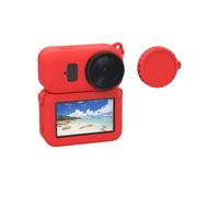 Custodia protettiva per corpo macchina per DJI OSMO NANO con copriobiettivo Manicotto protettivo morbido per tutto il corpo Antigraffio Antiscivolo Guscio cutaneo Protezione per obiettivo (Rosso)