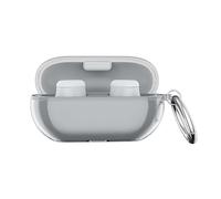 Custodia protettiva per cuffie Beats Solo Buds 2024, morbida, trasparente, con portachiavi, resistente ai graffi