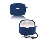 Custodia protettiva per cuffie intrauricolari JBL Tune 245 NC TWS True Wireless, custodia in silicone morbido con cordino, delicata sulla pelle e resistente, blu