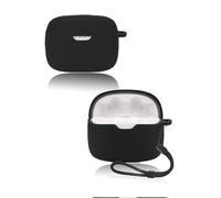 Custodia protettiva per cuffie intrauricolari JBL Tune 245 NC TWS True Wireless, custodia in silicone morbido con cordino, delicata sulla pelle e resistente, colore nero
