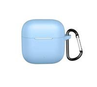 Custodia protettiva per cuffie OPPO Enco Air 4i 2025 BT, custodia in silicone per auricolari wireless OPPO Enco Air 4i, custodia antiurto con moschettone (celeste)