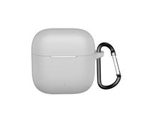 Custodia protettiva per cuffie OPPO Enco Air 4i 2025 BT, custodia in silicone per auricolari wireless OPPO Enco Air 4i, custodia antiurto con moschettone (grigio)