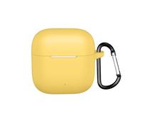 Custodia protettiva per cuffie OPPO Enco Air 4i 2025 BT, custodia in silicone per auricolari wireless OPPO Enco Air 4i, custodia antiurto con moschettone (giallo)