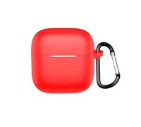 Custodia protettiva per cuffie OPPO Enco Air 4i 2025 BT, custodia in silicone per auricolari wireless OPPO Enco Air 4i, custodia antiurto con moschettone (rosso)