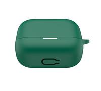 Custodia protettiva per cuffie per Soundcore K20i Custodia in silicone per auricolari Manicotto protettivo Anticaduta Antipolvere Antiurto Copri cuffie in pelle morbida con moschettone (Verde)