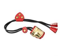 Custodia protettiva per dita per sport all'aria aperta, 1 pezzo, custodia fitness con corda elastica, in TPE e rame (rosso)