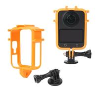 Custodia protettiva per DJI OSMO 360, lunetta in plastica con adattatore di montaggio, custodia protettiva per fotocamera panoramica OSMO360 (arancione, con attacco a slitta fredda))