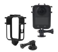 Custodia protettiva per DJI OSMO 360, lunetta in plastica per fotocamera con adattatore di montaggio, custodia protettiva per fotocamera panoramica OSMO360 (nero, con attacco a slitta fredda)