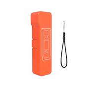 Custodia protettiva per DJI Pocket 4, mini custodia portatile con filtro magnetico, apertura a libro, resistente alle cadute, antigraffio, antipolvere, con cinturino da polso, Arancione Lungo