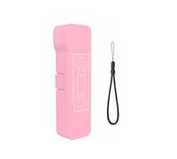 Custodia protettiva per DJI Pocket 4, mini custodia portatile con filtro magnetico, apertura a libro, resistente alle cadute, antigraffio, antipolvere, con cinturino da polso, Rosa lungo, Custodia