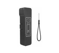 Custodia protettiva per DJI Pocket 4, mini custodia portatile con filtro magnetico, apertura a libro, resistente alle cadute, antigraffio, antipolvere, con cinturino da polso, Lungo nero, Custodia