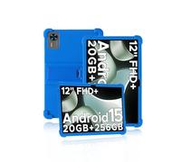 Custodia protettiva per DOOGEE T36 Android 15 12 pollici, custodia in morbido silicone per tablet DOOGEE T36 2025 con supporto antiscivolo, antiurto e resistente alle cadute, blu
