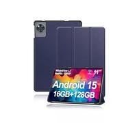 Custodia protettiva per DOOGEE U11 11 pollici, yystao supporto sottile con tripla piega, custodia rigida compatibile con DOOGEE U11, blu