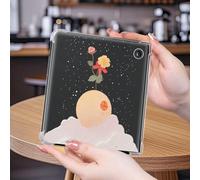 Custodia protettiva per e-book "Un Pianeta e Rose" realizzata in materiale TPU, adatta per Kobo Clara Color/BW 2024, Kobo Clara 2E, Kobo Libra Color 2024, Kobo Libra 2, Kindle Paperwhite, un regalo di