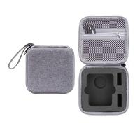 Custodia protettiva per fotocamera DJI OSMO 360, mini borsa da viaggio compatta con fodera in EVA e scomparto organizer in rete, antiurto e impermeabile, Nylon Grigio, Unisex