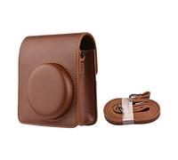 Custodia protettiva per fotocamera istantanea in pelle PU con tracolla regolabile rimovibile di ricambio per Mini 40, Marrone, Moderna