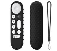 Custodia protettiva per Google TV Streamer 4K TV 2024, custodia morbida in silicone per controller Google GY3LE, custodia antipolvere e resistente alle cadute, colore nero