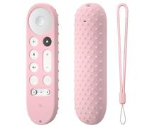 Custodia protettiva per Google TV Streamer 4K TV 2024, custodia morbida in silicone per controller Google GY3LE, custodia antipolvere e resistente alle cadute, colore rosa