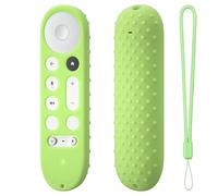 Custodia protettiva per Google TV Streamer 4K TV 2024, custodia morbida in silicone per controller Google GY3LE, custodia antipolvere e resistente alle cadute (verde luminoso)