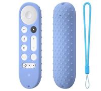 Custodia protettiva per Google TV Streamer 4K TV 2024, custodia morbida in silicone per controller Google GY3LE, custodia antipolvere e resistente alle cadute (blu luminoso)