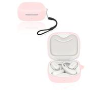 Custodia protettiva per Huawei FreeArc Wireless Earbuds, custodia morbida in silicone con cordino, delicata sulla pelle e resistente, rosa