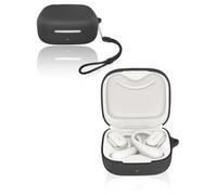 Custodia protettiva per Huawei FreeArc Wireless Earbuds, custodia morbida in silicone con cordino, delicata sulla pelle e resistente, colore nero