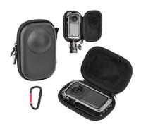 Custodia protettiva per Insta360 X6 (adatta per gabbia metallica), custodia protettiva rigida in poliuretano per fotocamera mini custodia con cinturino da polso e moschettone per accessori Insta360 X6