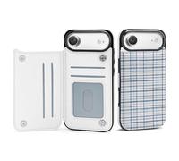 Custodia protettiva per iPhone 17 con motivo a righe, alla moda, a prova di caduta e antiurto, per Apple serie 17 (iPhone 17 Air, stampa scozzese)