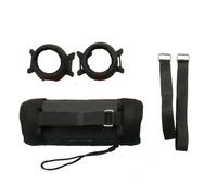Custodia protettiva per JBL FLIP Essential 4 - Custodia in silicone antiurto con tracolla regolabile, adatta ai viaggi (nero)