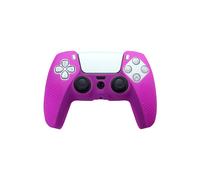 Custodia protettiva per joystick e gamepad in silicone morbido antiscivolo viola con borchie per console Sony