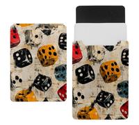 Custodia protettiva per laptop da 14 pollici, impermeabile, sottile, per tablet e notebook, con dadi grunge