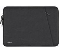 Custodia protettiva per laptop da 17", antiurto, con tasca per accessori, impermeabile, da viaggio, compatibile con computer portatili da 17,3" Dell, HP, Acer, Asus, Lenovo, nero
