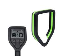 Custodia protettiva per metal detector compatibile con Minelab Gold Monster 1000, custodia protettiva in silicone antiurto, per rilevamento di metalli e uso esterno (nero) con striscia verde